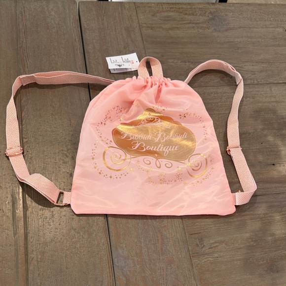Pink Drawstring Backpack - Picture 1 of 4